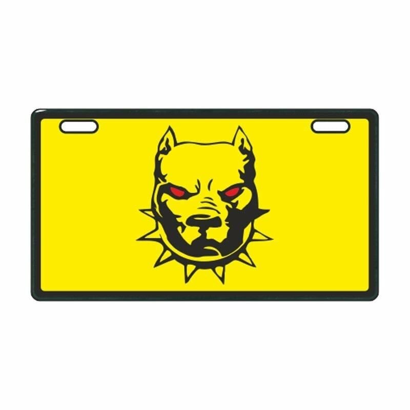 SARI PİTBULL E-BİKE PLAKALIK