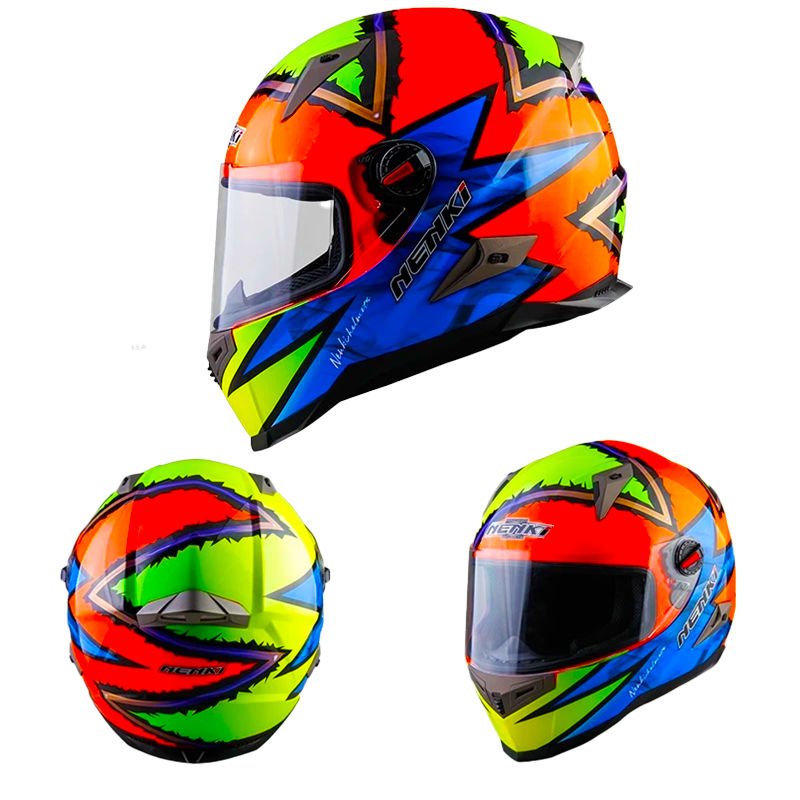 NENKİ FULL FACE KASK ŞEFFAF VİZÖR MODEL 4