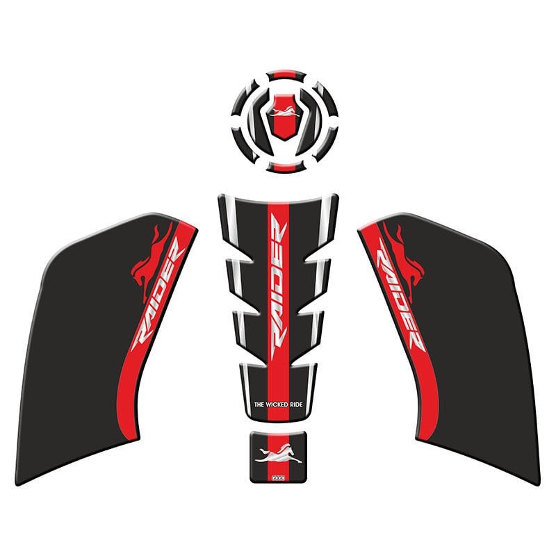 TVS RAIDER 125 2023 - 2024 UYUMLU TANK PAD SET 006
