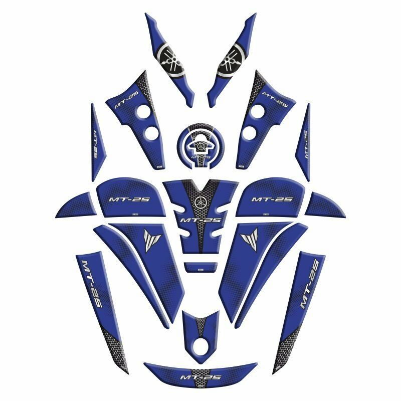 YAMAHA MT25 2020 - 2024 UYUMLU FULL TANK PAD SET 005