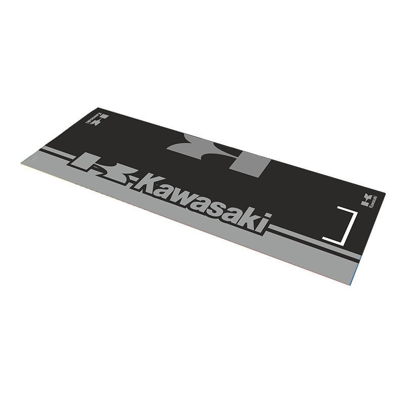 KAWASAKİ GRİ DESENLİ 80 X 220 cm KAYDIRMAZ MOTOSİKLET HALISI