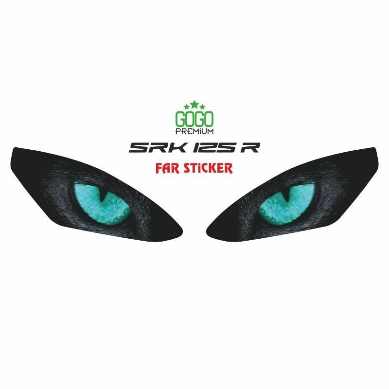 RKS SRK 125 R 2023 - 2025 UYUMLU FAR STİCKER MAVİ