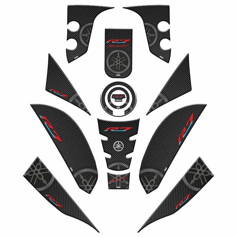 YAMAHA R7 2021 - 2024 UYUMLU FULL TANK PAD SET 006