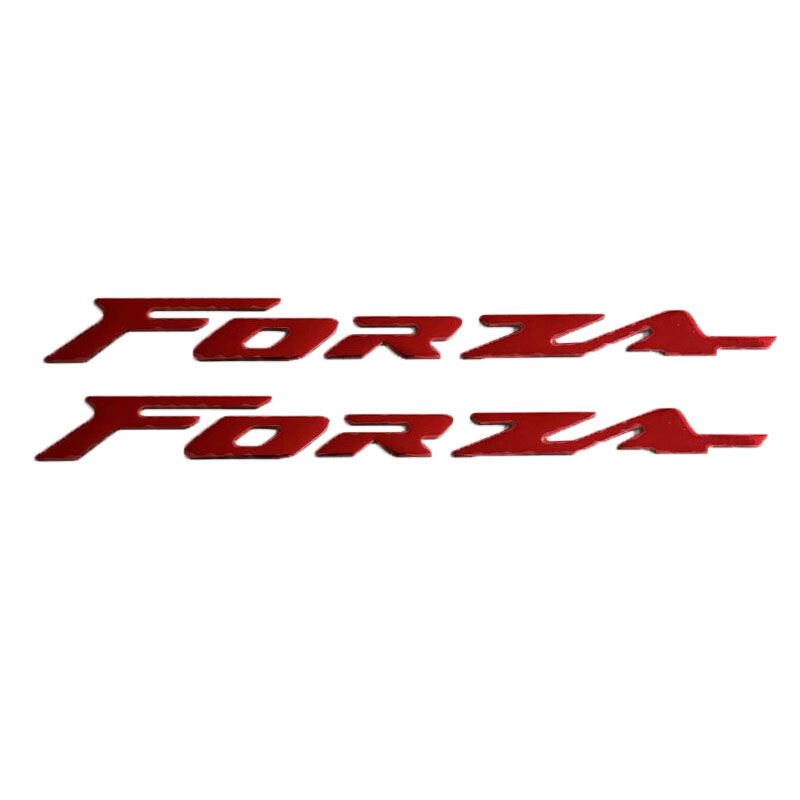 HONDA FORZA 2018 - 2025 UYUMLU SELE ALTI METAL YAZI SETİ KIRMIZI