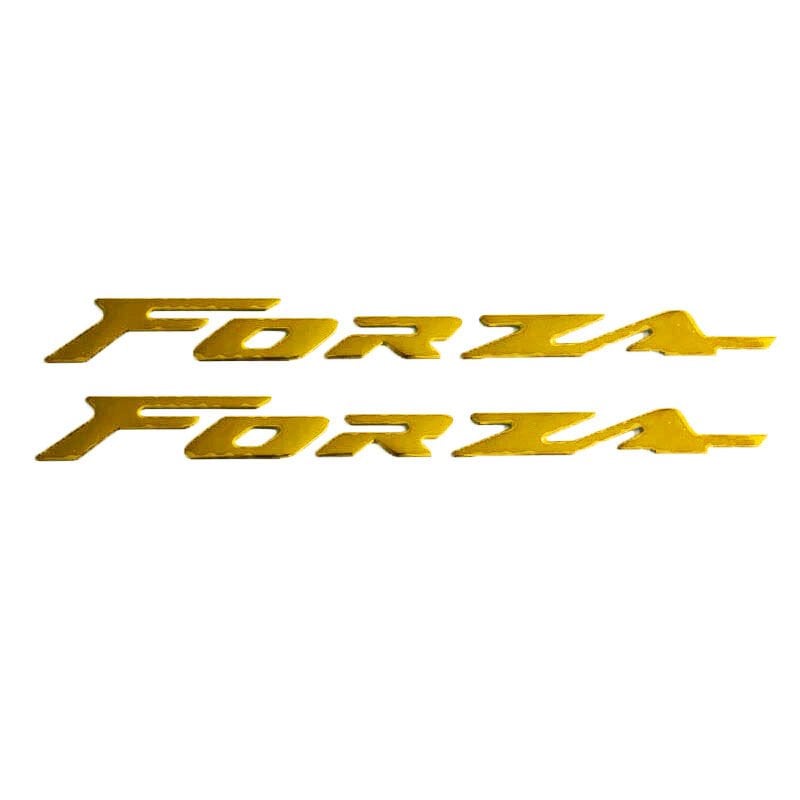 HONDA FORZA 2018 - 2025 UYUMLU SELE ALTI METAL YAZI SETİ GOLD