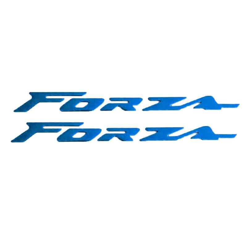 HONDA FORZA 2018 - 2025 UYUMLU SELE ALTI METAL YAZI SETİ MAVİ