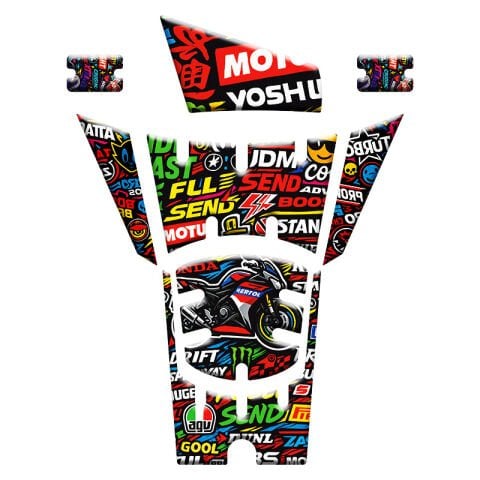 HONDA PCX 2025 UYUMLU TANK PAD 013