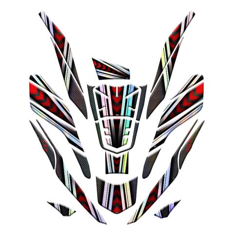 HONDA PCX 2021 - 2024 UYUMLU TANK PAD SET HOLOGRAM 0225