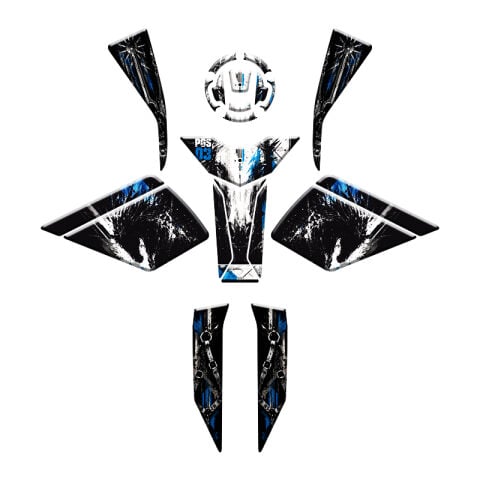 CF MOTO 450 SR 2023 - 2026 UYUMLU FULL TANK PAD SET 004