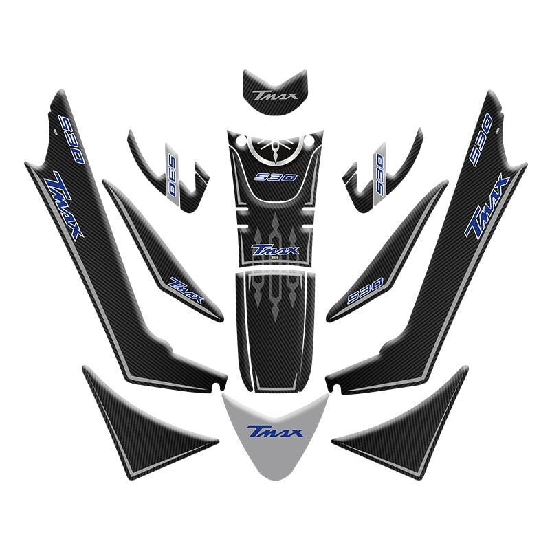YAMAHA TMAX 530 2017 - 2021 UYUMLU TANK PAD SET 002