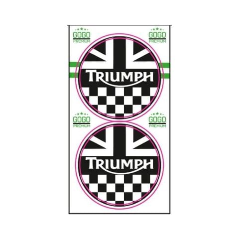 TRIUMPH YUVARLAK DAMLA STICKER