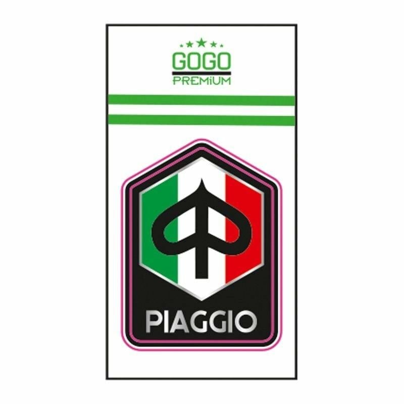 PIAGGIO KARE SIYAH DAMLA STICKER