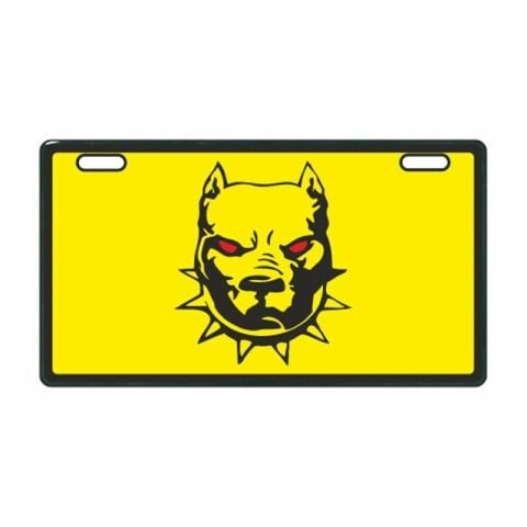 SARI PİTBULL E-BİKE PLAKALIK