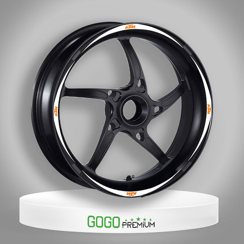 KTM UYUMLU BEYAZ 1 SET JANT ŞERİDİ