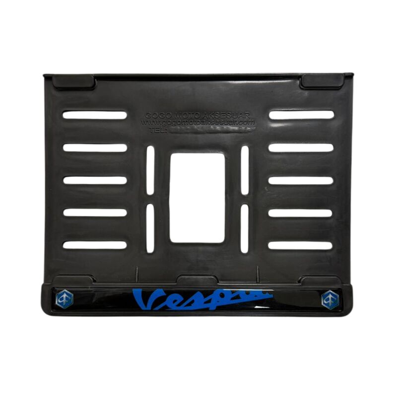 VESPA UYUMLU MAVİ PLASTİK (15x24 cm) KIRILMAZ PLAKALIK