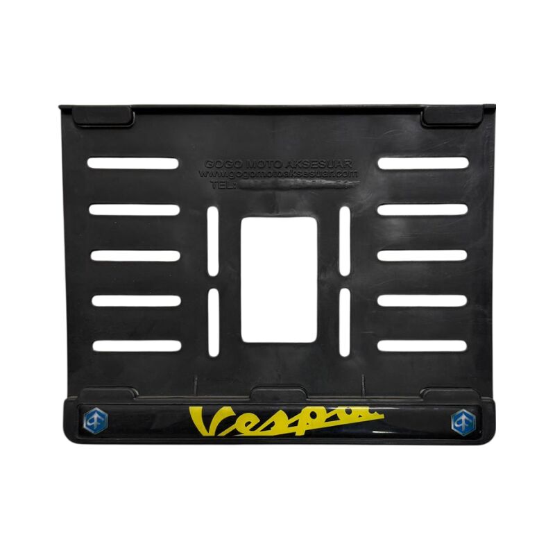 VESPA UYUMLU SARI PLASTİK (15x24 cm) KIRILMAZ PLAKALIK