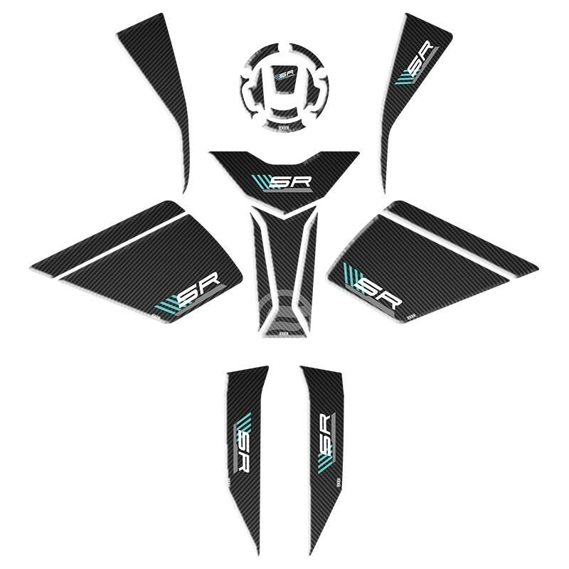 CF MOTO 450 SR 2023 - 2026 UYUMLU FULL TANK PAD SET 001
