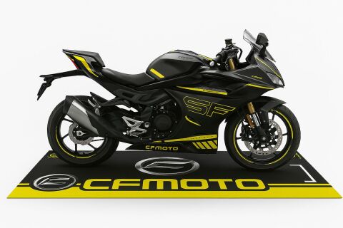 CF MOTO UYUMLU SARI DESENLİ 80 X 220 cm KAYDIRMAZ MOTOSİKLET HALISI