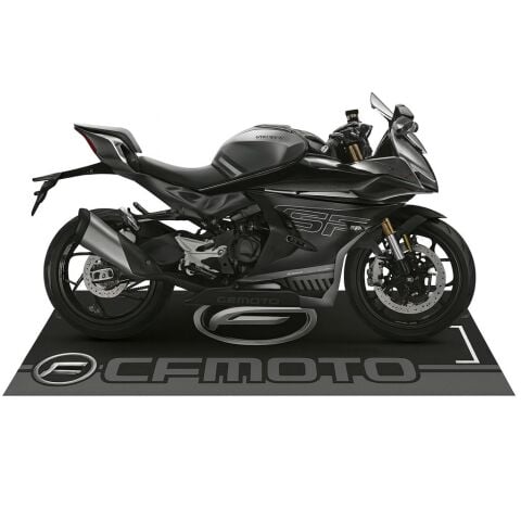 CF MOTO UYUMLU GRİ DESENLİ 80 X 220 cm KAYDIRMAZ MOTOSİKLET HALISI