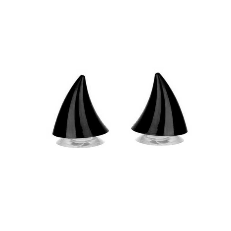 KASK DEKOR BOYNUZ PLASTİK SİYAH