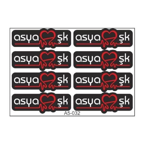 A5 STİCKER 044 TEK PAKET ÇOKLU STİCKER