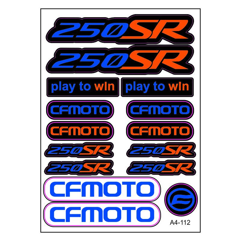 A4 STİCKER 112 TEK PAKET ÇOKLU STİCKER