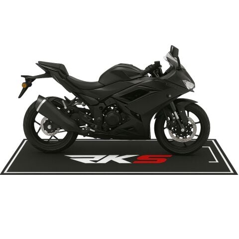 RKS UYUMLU SİYAH DESENLİ 80 X 220 cm KAYDIRMAZ MOTOSİKLET HALISI
