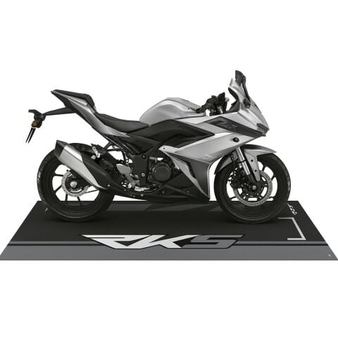 RKS UYUMLU SİYAH - GRİ DESENLİ 80 X 220 cm KAYDIRMAZ MOTOSİKLET HALISI