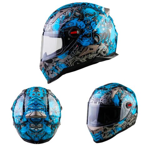 NENKİ FULL FACE KASK ŞEFFAF VİZÖR MODEL 6 XL