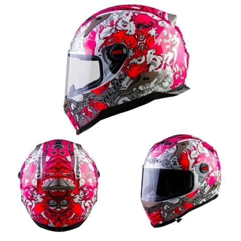 NENKİ FULL FACE KASK ŞEFFAF VİZÖR MODEL 7
