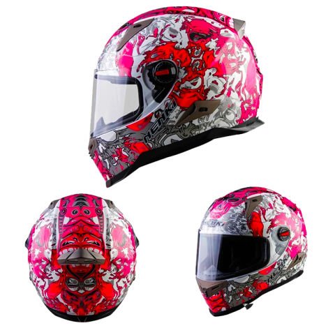 NENKİ FULL FACE KASK ŞEFFAF VİZÖR MODEL 7 M