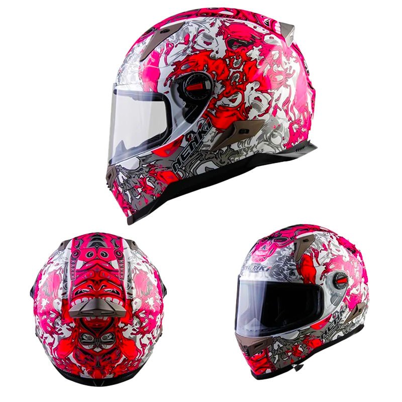 NENKİ FULL FACE KASK ŞEFFAF VİZÖR MODEL 7 XXL