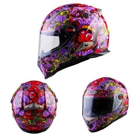 NENKİ FULL FACE KASK ŞEFFAF VİZÖR MODEL 9 L