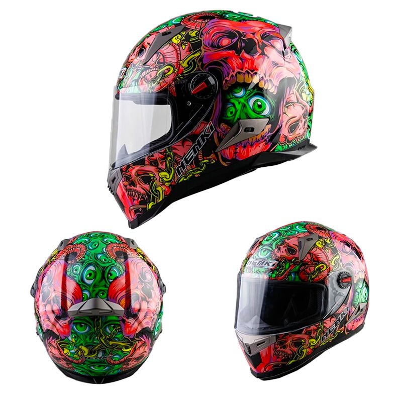 NENKİ FULL FACE KASK ŞEFFAF VİZÖR MODEL 10 XL