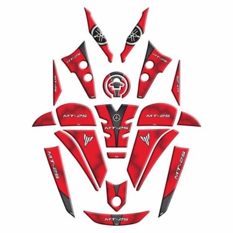 YAMAHA MT25 2020 - 2024 UYUMLU FULL TANK PAD SET 004