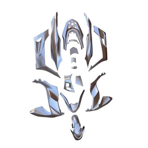 HONDA PCX 2021 - 2024 UYUMLU KOMPLE KAPORTA SETİ SİLVER