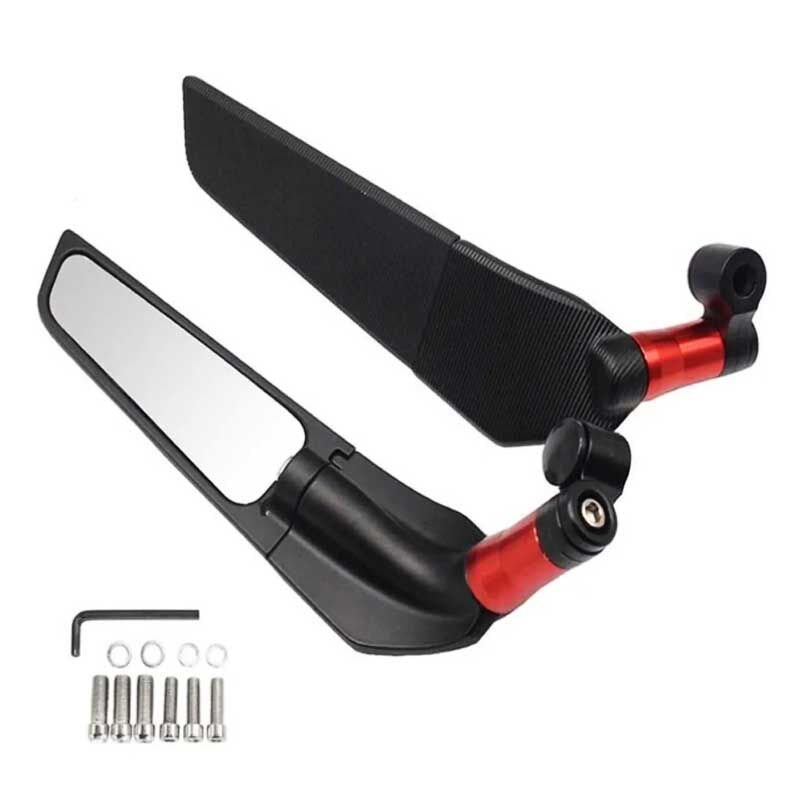 UNİVERSAL KIRMIZI H2 YARASA KATLANIR AYNA TEK DELİKLİ  MODEL