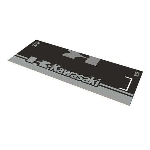 KAWASAKİ GRİ DESENLİ 80 X 220 cm KAYDIRMAZ MOTOSİKLET HALISI