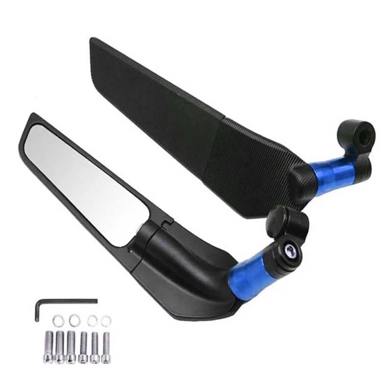 UNİVERSAL MAVİ H2 YARASA KATLANIR AYNA TEK DELİKLİ  MODEL