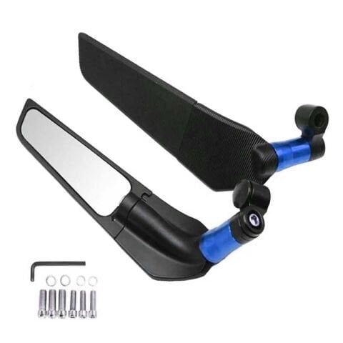 UNİVERSAL MAVİ H2 YARASA KATLANIR AYNA TEK DELİKLİ  MODEL