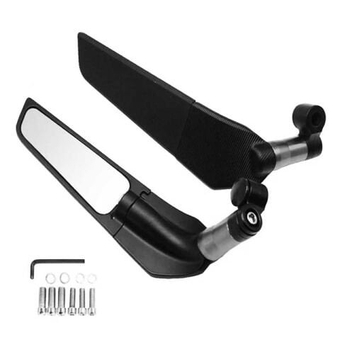 UNİVERSAL SİYAH H2 YARASA KATLANIR AYNA TEK DELİKLİ  MODEL