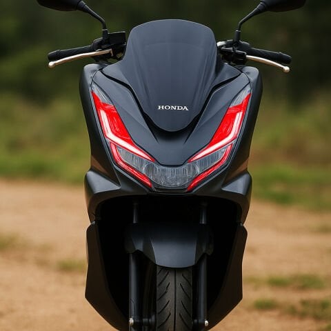 HONDA PCX 2021 - 2024 UYUMLU GENİŞ FAR ÜSTÜ FİLM KIRMIZI