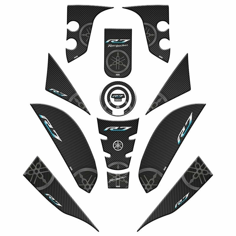 YAMAHA R7 2021 - 2024 UYUMLU FULL TANK PAD SET 001
