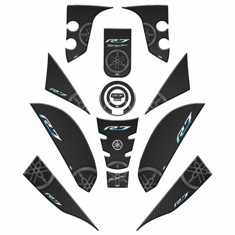 YAMAHA R7 2021 - 2024 UYUMLU FULL TANK PAD SET 001