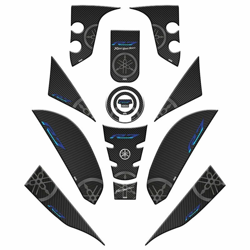YAMAHA R7 2021 - 2024 UYUMLU FULL TANK PAD SET 002