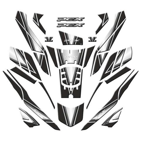 HONDA PCX 2025 UYUMLU TANK PAD SET 002