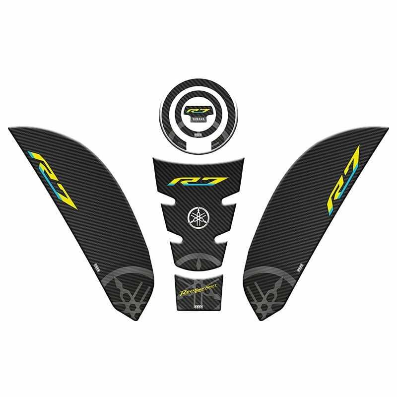 YAMAHA R7 2021 - 2024 UYUMLU TANK PAD SET 007