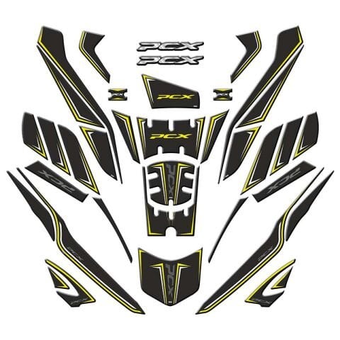 HONDA PCX 2025 UYUMLU TANK PAD SET 006