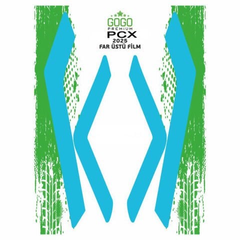 HONDA PCX 2025 UYUMLU FAR ÜSTÜ FİLM MAVİ