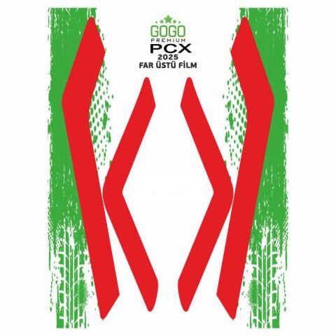 HONDA PCX 2025 UYUMLU FAR ÜSTÜ FİLM KIRMIZI